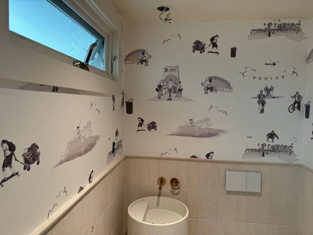 Professional wallpaper installation in the San Francisco Bay Area