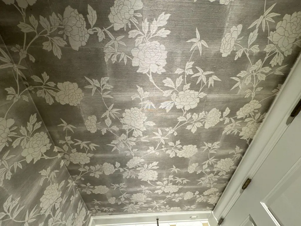 Wallpaper installer working in Bay Area home